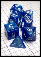 Dice : Dice - Dice Sets - Chinese Dice Blue Opaque Swirl - eBay Oct 2015